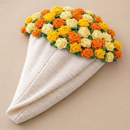 RůžeLásky™ – Ručně háčkovaná kytice